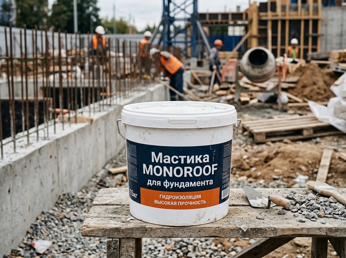 Мастика MONOROOF для фундамента