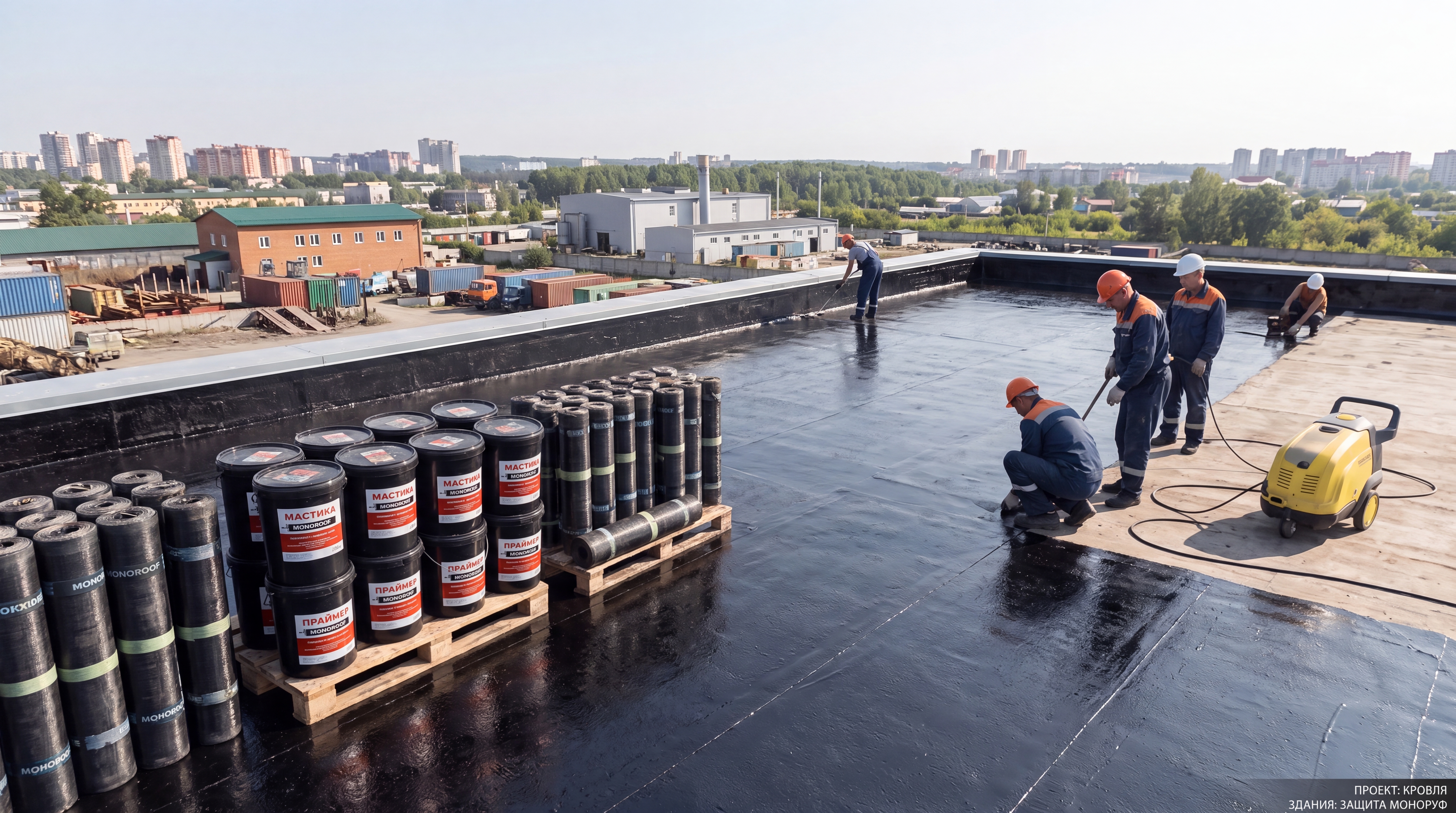 Кровельные работы под ключ Екатеринбург, обложка услуги MONOROOF